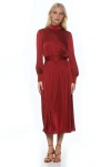 Alexia Admor Safiya Dress In Burgundy