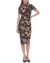 Alexia Admor Santal Draped Sheath Dress In Multi