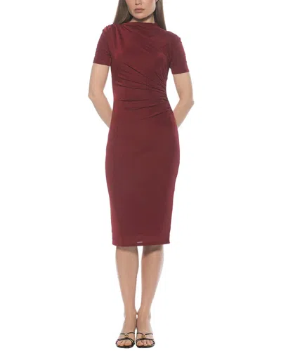 Alexia Admor Santal Fit & Flare Dress In Burgundy