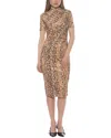 Alexia Admor Santal Draped Sheath Dress In Multi