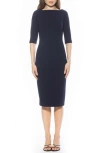 Alexia Admor Seraphina Sheath Dress In Blue