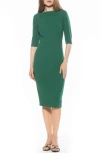 Alexia Admor Seraphina Sheath Dress In Green
