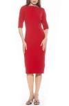 Alexia Admor Seraphina Sheath Dress In Red