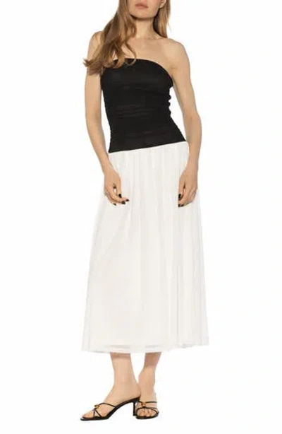Alexia Admor Seraphina Strapless Midi Dress In Black