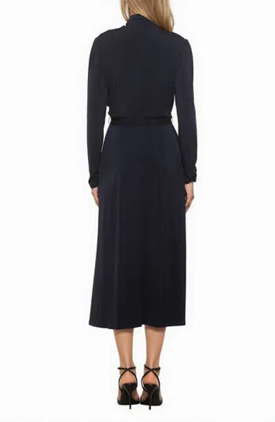 Alexia Admor Seraphine Mock Neck Midi Dress In Blue
