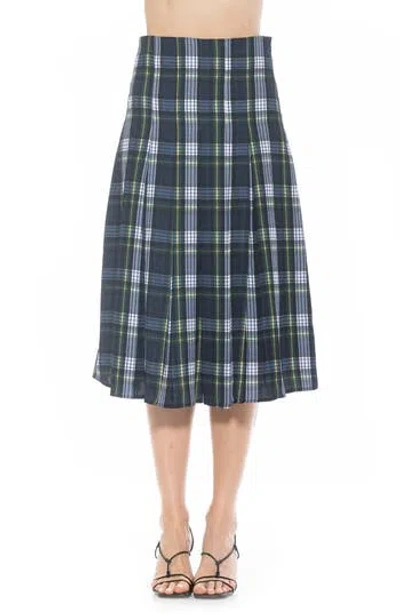 ALEXIA ADMOR ALEXIA ADMOR SHILO PLEATED MIDI SKIRT