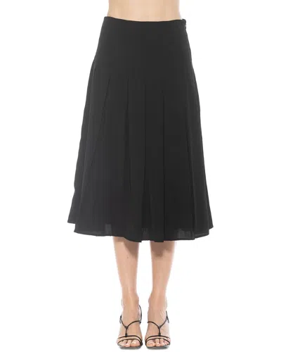 Alexia Admor Shilo Pleated Skirt In Black