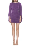 Alexia Admor Women's Sibyl Ruched Mini Dress In Plum