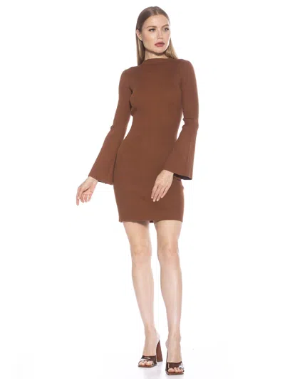 Alexia Admor Sienna Dress In Brown