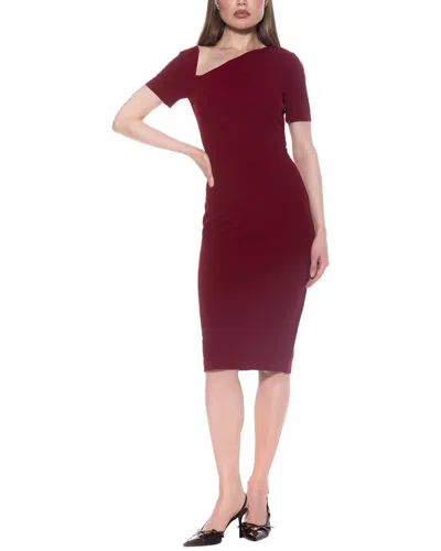 Alexia Admor Skylar Sheath Dress In Burgundy