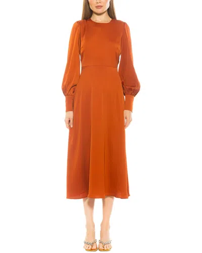 Alexia Admor Sophie A-line Dress In Orange