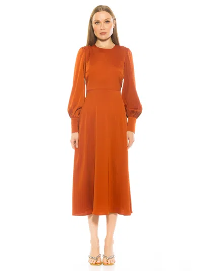 Alexia Admor Sophie Dress In Brown