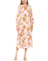 Alexia Admor Sophie Long Sleeve Fit & Flare Maxi Dress