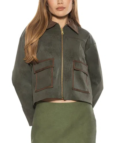 Alexia Admor Sorell Utility Jacket In Green