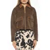 Alexia Admor Sorell Utility Jacket In Brown