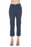 Alexia Admor Stefan Ankle Pants In Navy