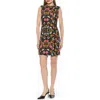 Alexia Admor Stripe Detail Sleeveless Shift Dress In Black Multi