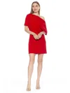 Alexia Admor Suri Draped One-shoulder Minidress In Red