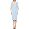 Alexia Admor Tati Cape Sheath Dress In Blue