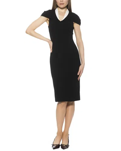 Alexia Admor Tati Cape Sheath Dress In Black
