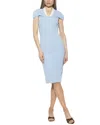 Alexia Admor Tati Cape Sheath Dress In Blue