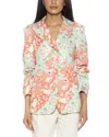 Alexia Admor Ruched Sleeve One-button Blazer