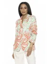 Alexia Admor Ruched Sleeve One-button Blazer In White