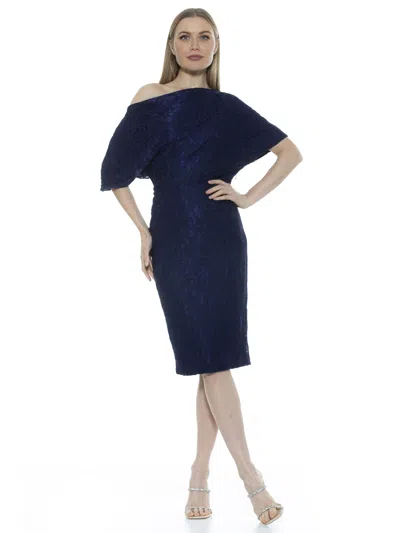 Alexia Admor Tayla Dress In Blue