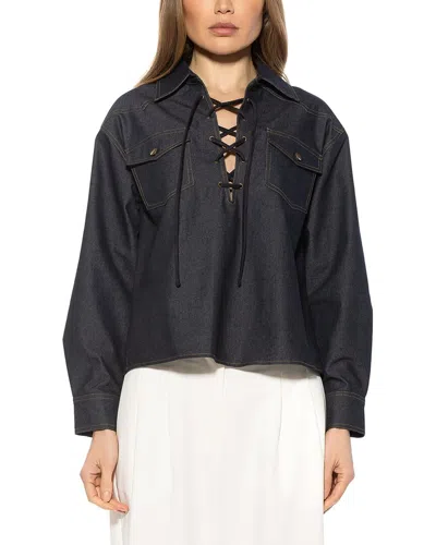Alexia Admor Thalina Shirt In Blue