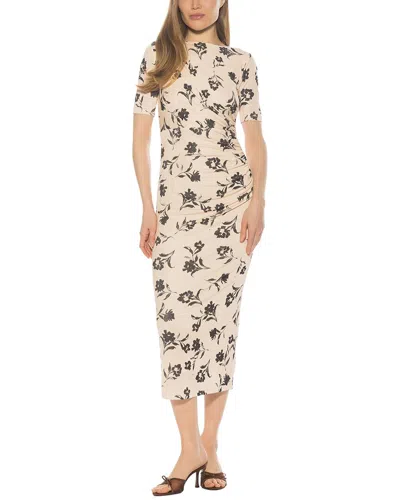 Alexia Admor Thoren Long Sleeve Draped Dress In Multi