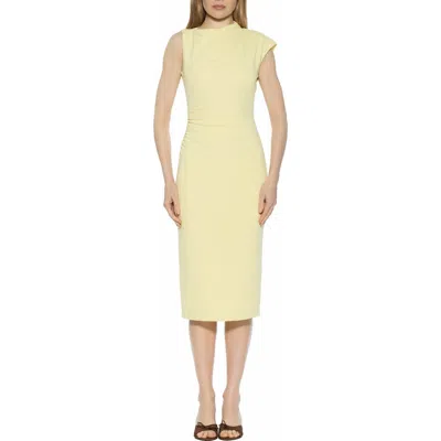 Alexia Admor Vaila Midi Sheath Dress In Yellow