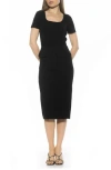 Alexia Admor Vance Peplum Sheath Dress In Black