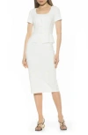 Alexia Admor Vance Peplum Sheath Dress In Ivory