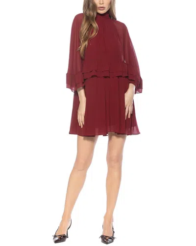 ALEXIA ADMOR ALEXIA ADMOR VESPERA MOCK NECK RUFFLE MINI DRESS