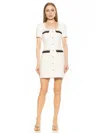 Alexia Admor Women's Aviva Squareneck Tweed Mini Dress In Multi