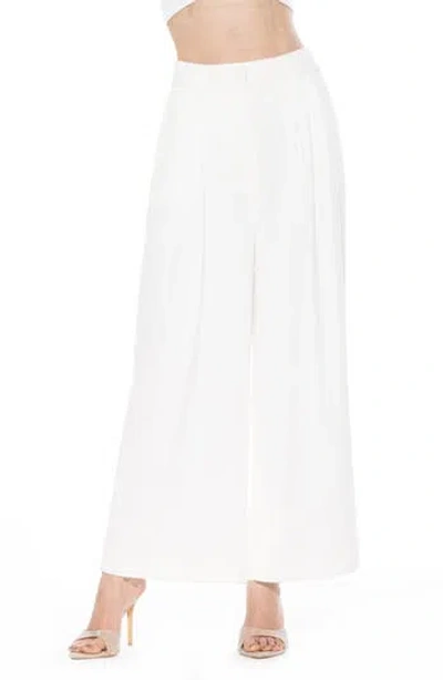 Alexia Admor Wide Leg Pants In Ivory