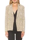 Alexia Admor Women's Abbi Double Breasted Sequin Blazer In Silver