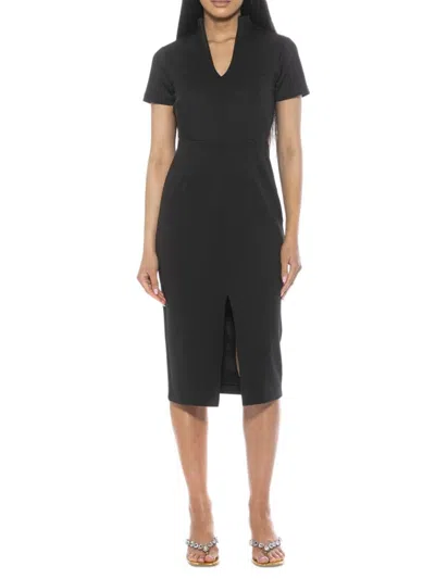 Alexia Admor Women's Acadia Midi Sheath Dress In Black