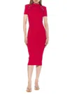 Alexia Admor Women's Adara Ribbed Midi Dress In Magenta