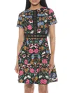 Alexia Admor Women's Alexa Floral Mini Dress In Black Multi