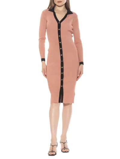 Alexia Admor Cordelia Dress In Camel