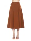 Alexia Admor Eline Skirt In Brown