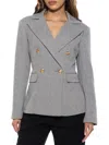 Alexia Admor Women's  Farrah Herringbone Double Breasted Blazer In Herringbone