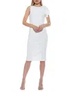 Alexia Admor Women's Amazon Draped Midi Sheath Dress In Ivory