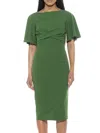 Alexia Admor Women's Ariah Draped Knee Sheath Dress In Sage