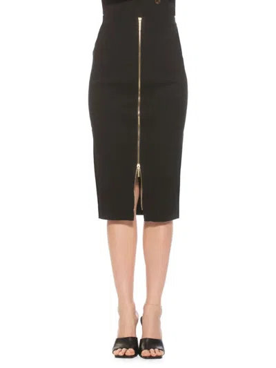Alexia Admor Women's Ariana Midi Pencil Skirt In Black