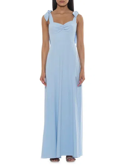 Alexia Admor Women's Arya Sweetheart Maxi Dress In Halogen Blue