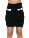 Alexia Admor Women's Bex Knit Sheath Mini Skirt In Black