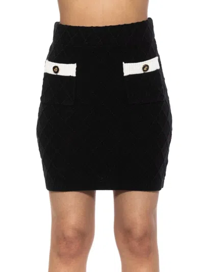 Alexia Admor Women's Bex Knit Sheath Mini Skirt In Black