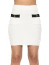 Alexia Admor Women's Bex Knit Sheath Mini Skirt In Ivory